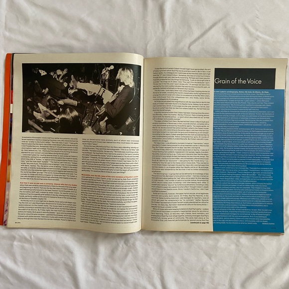 Kurt Cobain Spin Magazine - Picture 6 of 8